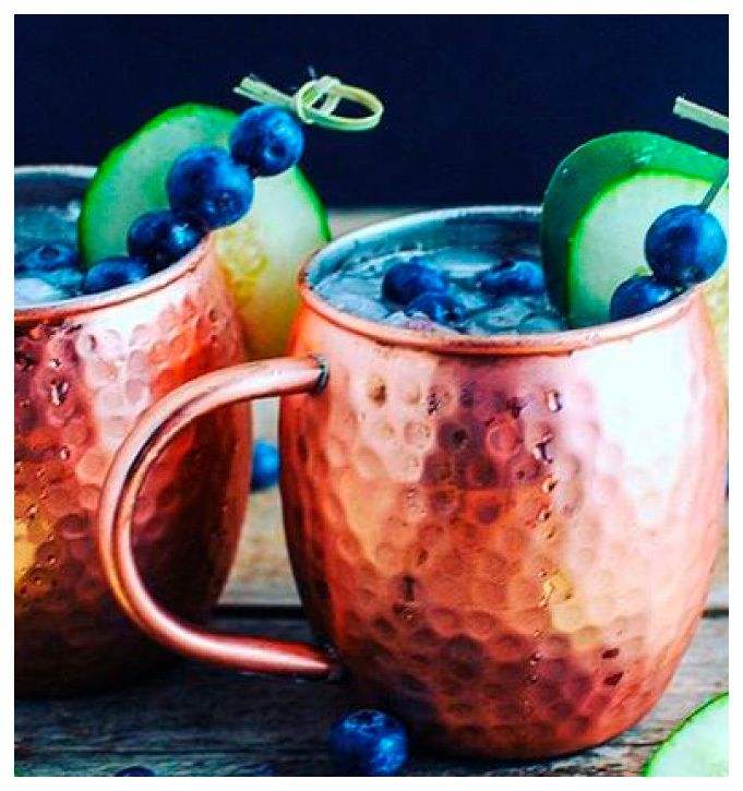 11 Blueberry Cucumber Mule